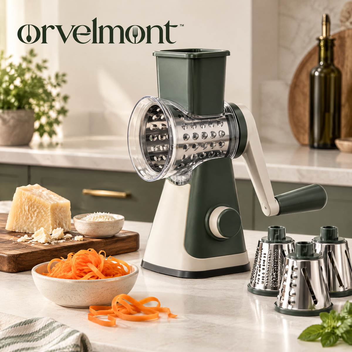 Orvelmont™ Hand-Crank Rotary Kitchen Grater