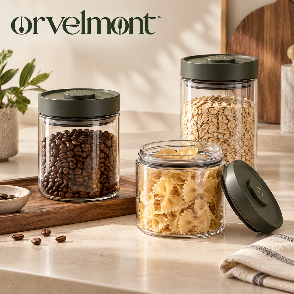 Orvelmont™ Airtight Glass Pantry Canister Set