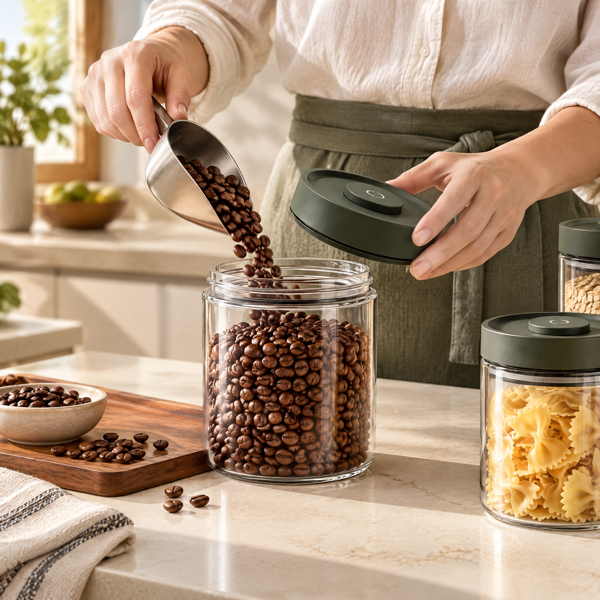 Orvelmont™ Airtight Glass Pantry Canister Set