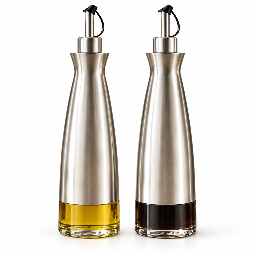 Orvelmont™ Stainless Steel Oil & Vinegar Dispenser Set